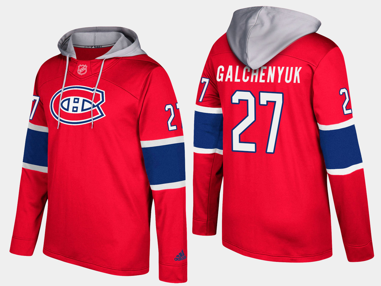 Men NHL Montreal canadiens #27 alex galchenyuk red hoodie